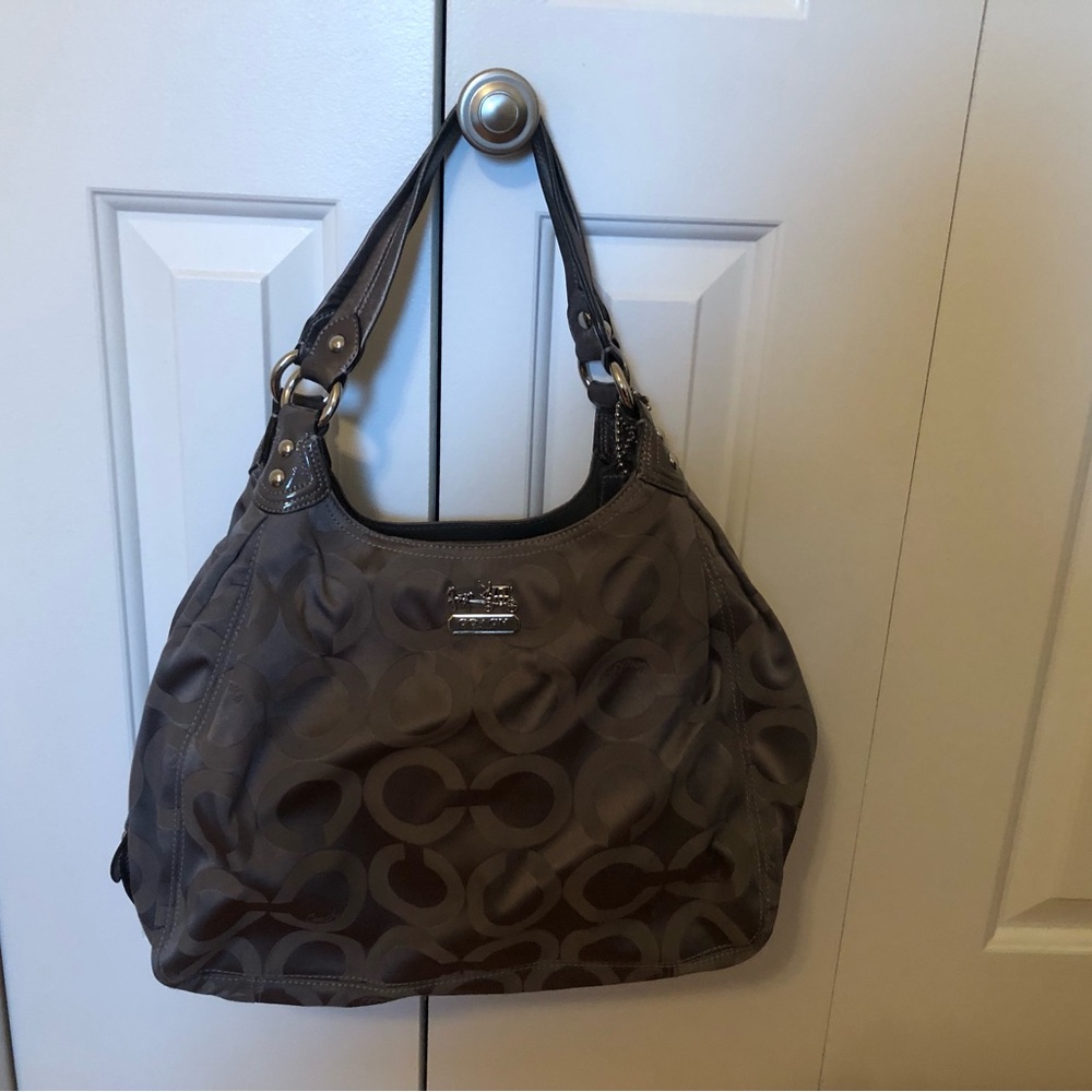COACH Madison Op Art Jaquard Shoulder Bag -  F0973-14324